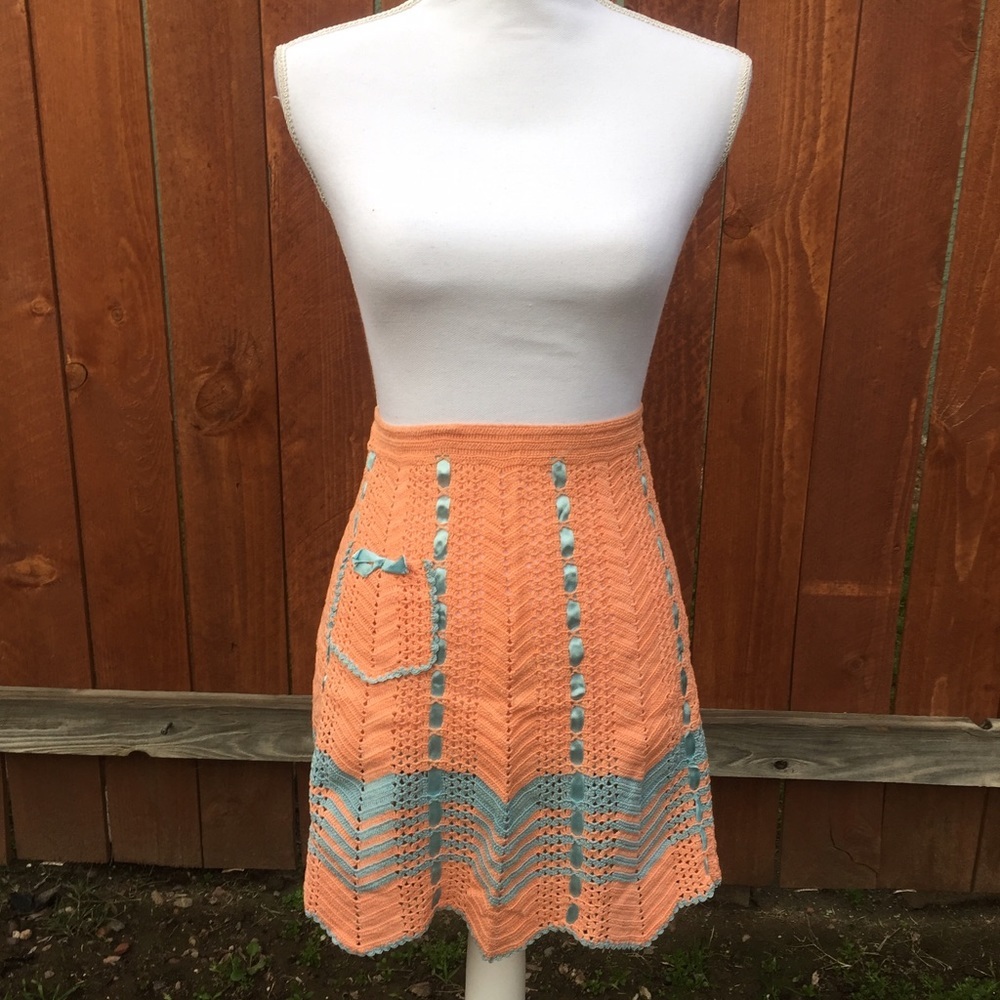 Vintage Handmade Crochet Apron